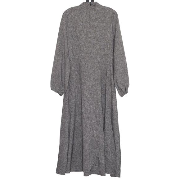 NWT Shein Womens Dress Midi Boho Classic Minimalist Modest Gray Size Large GT - Picture 2 of 5